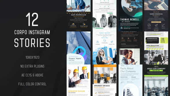 Corporate Instagram Stories - VideoHive 36097363
