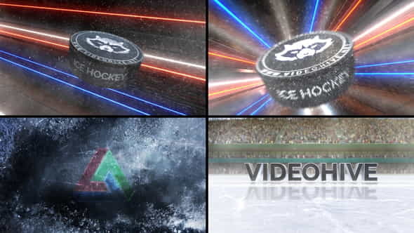 Ice Hockey Logo Reveal - VideoHive 33968592