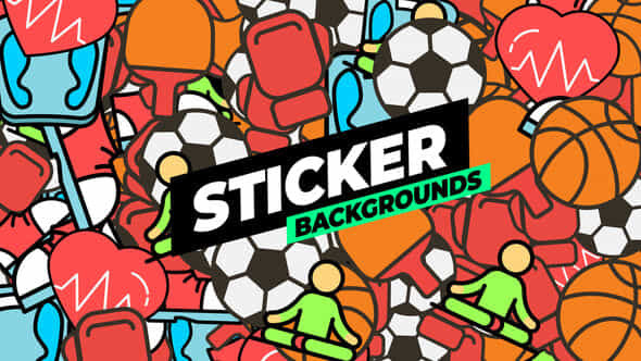 Sticker Backgrounds - VideoHive 54192192