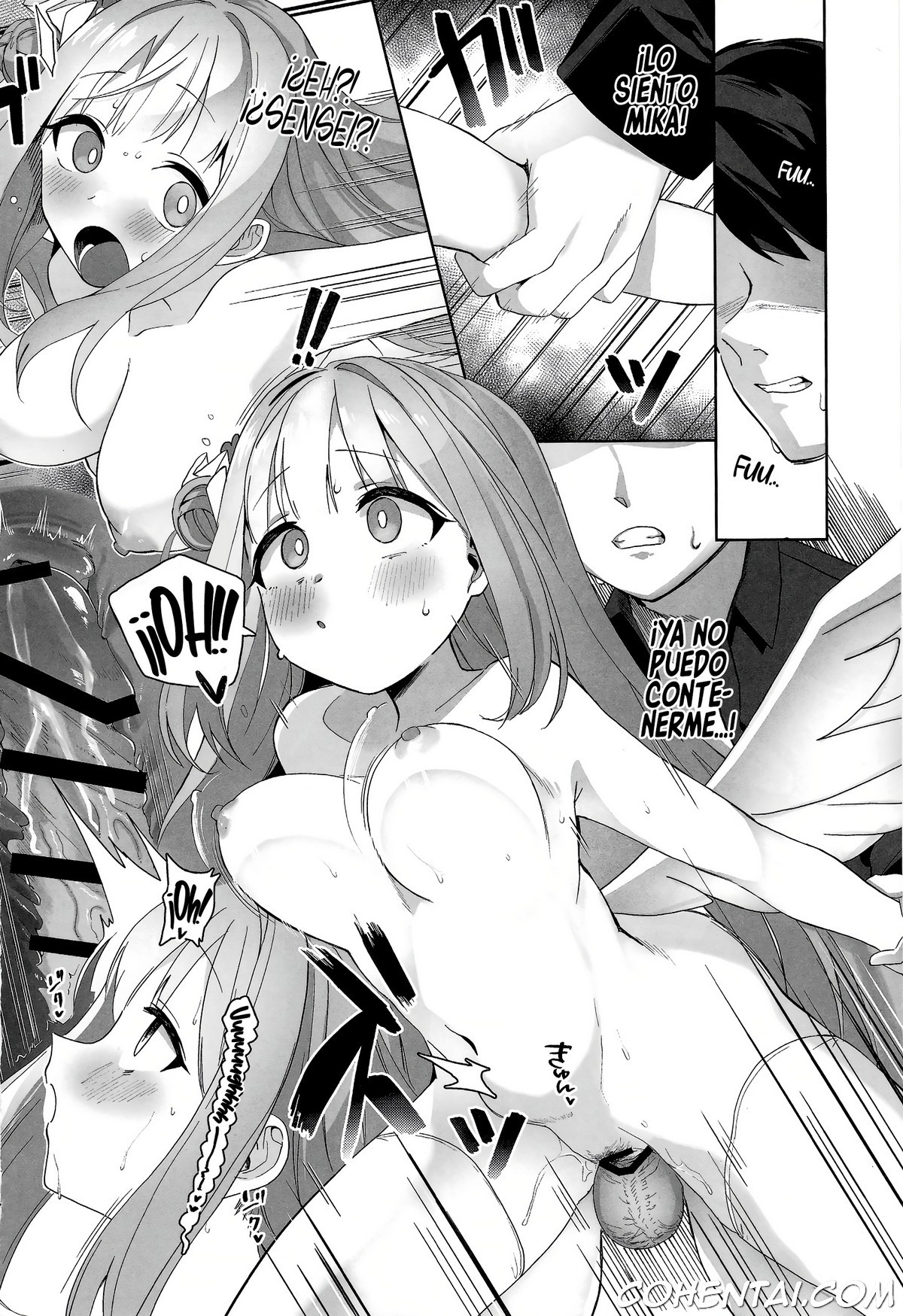 Bukiyou na Ohime-sama wa Ouji-sama ni Aisaretai (Blue Archive) xxx comics manga porno doujin hentai español sexo 