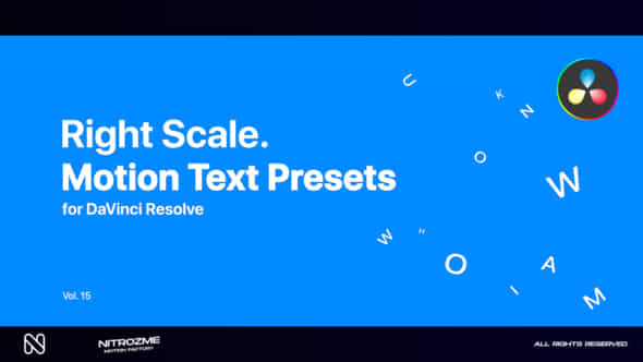 Right Scale Motion - VideoHive 47490872