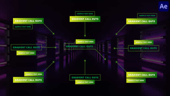 Gradient Call Outs - VideoHive 48565582