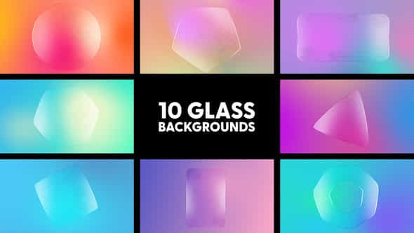 Glass Backgrounds - VideoHive 43896427