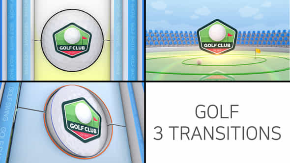 Golf Logo Transition - VideoHive 48474522