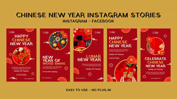 Chinese New Year Instagram Stories - VideoHive 56313543
