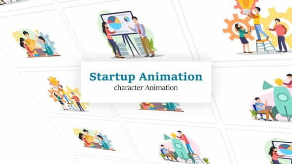 Startup Character Scene Animation Pack - VideoHive 36044995