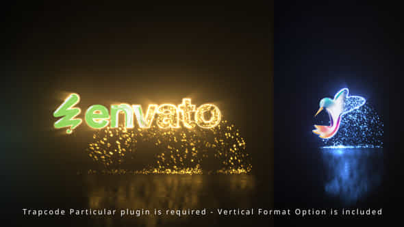 Falling Down Particles Logo Reveal - VideoHive 57775626
