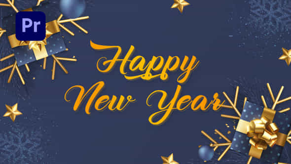 Happy New Year Slideshow Mogrt - VideoHive 49465368