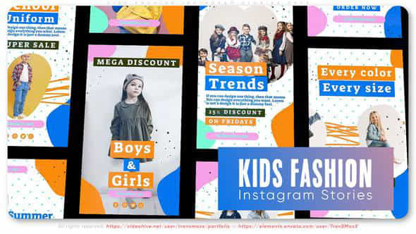 Kids Fashion Instagram - VideoHive 46094110