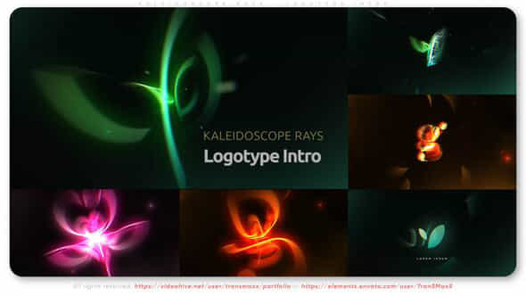 Kaleidoscope Rays Logotype Intro - VideoHive 52216428