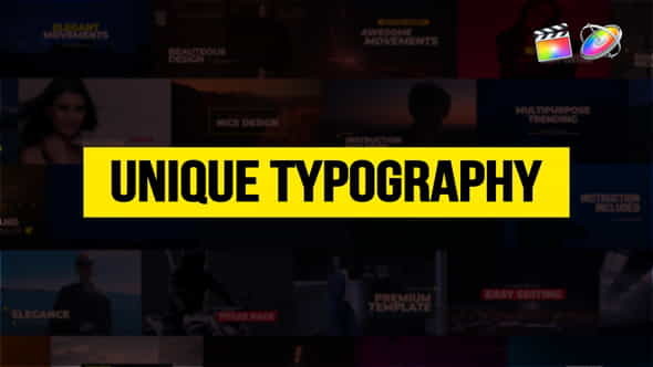Unique Typography for FCPX - VideoHive 28854606