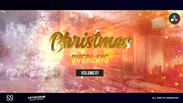 Christmas Overlays Vol 01 For Davinci Resolve - VideoHive 49585454