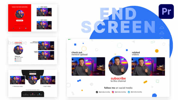 YouTube End Screens - VideoHive 40950294