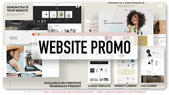 Minimal Website Promo - VideoHive 50297620