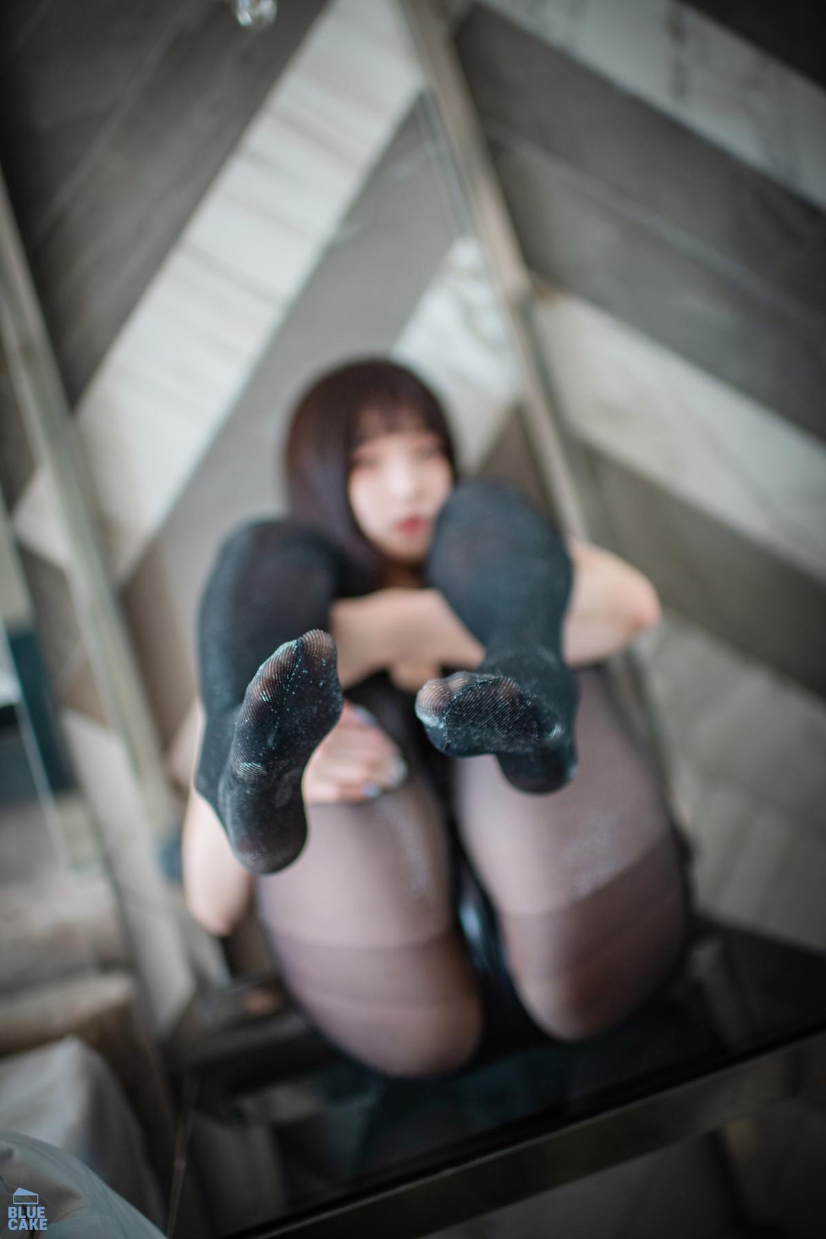 Bambi 밤비, [BLUECAKE] Black Mist Stocking(58)