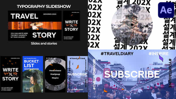 Typography Slideshow For After Effects - VideoHive 52786232