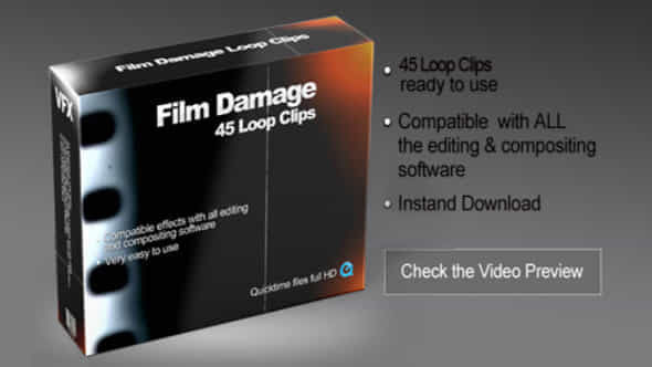 Film Damage Loop Clips Pack - VideoHive 1078737