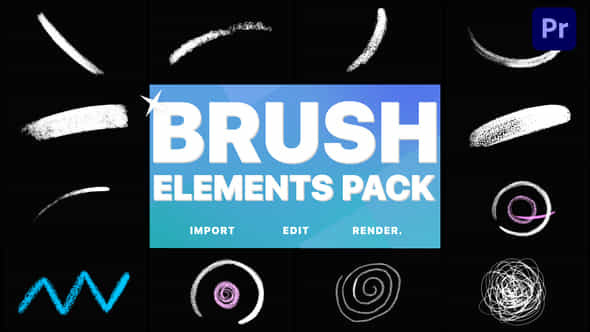Brush Elements - VideoHive 37917328