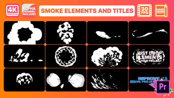 Smoke And Titles | Premiere - VideoHive 26178930