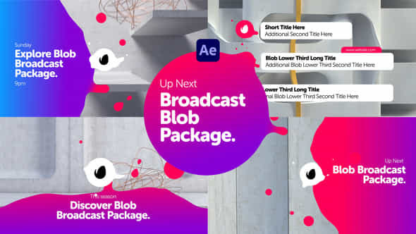 Broadcast Blob Package - VideoHive 34064654