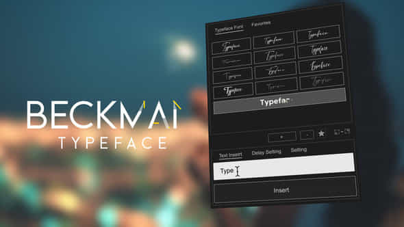 Animated Typeface Beckman - VideoHive 57316607