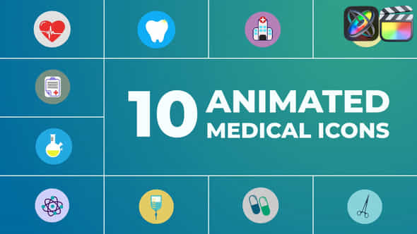 Animated Medical Icons - VideoHive 46886713