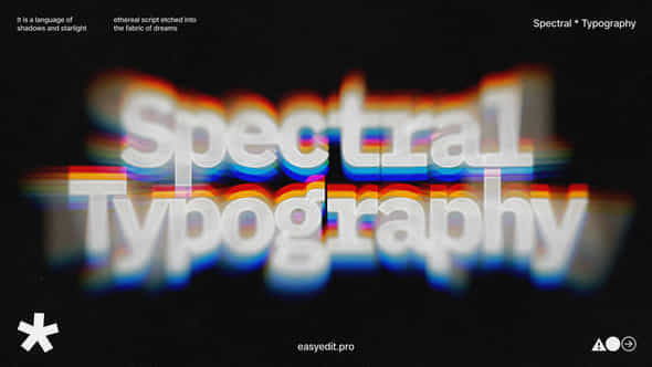 Spectral Typography - VideoHive 59413260