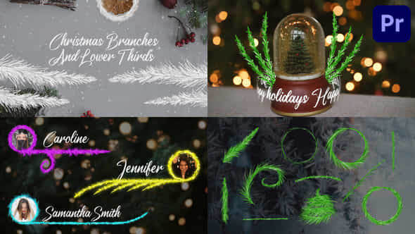 Christmas Branches And - VideoHive 42265290