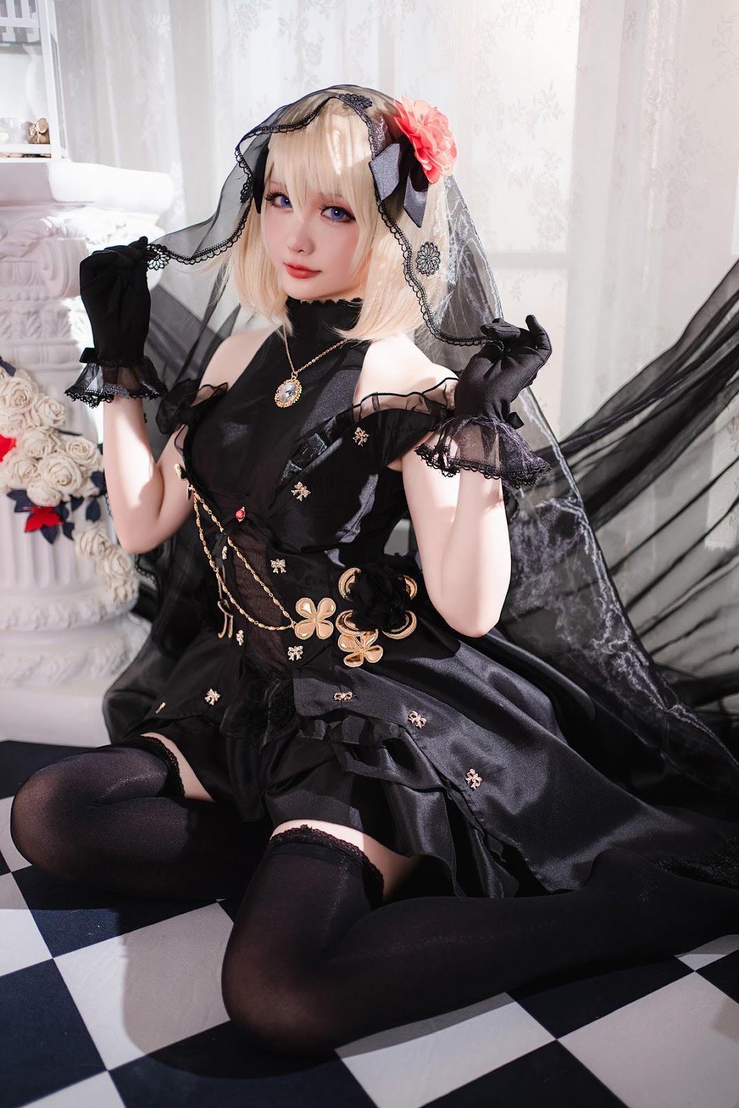 Cosplay 星之迟迟Hoshilily Z23婚纱(19)