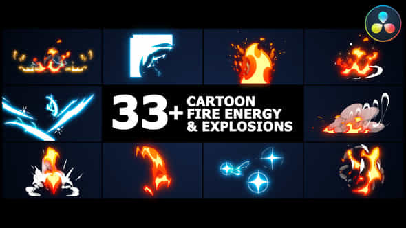Cartoon Fire Energy - VideoHive 38744137