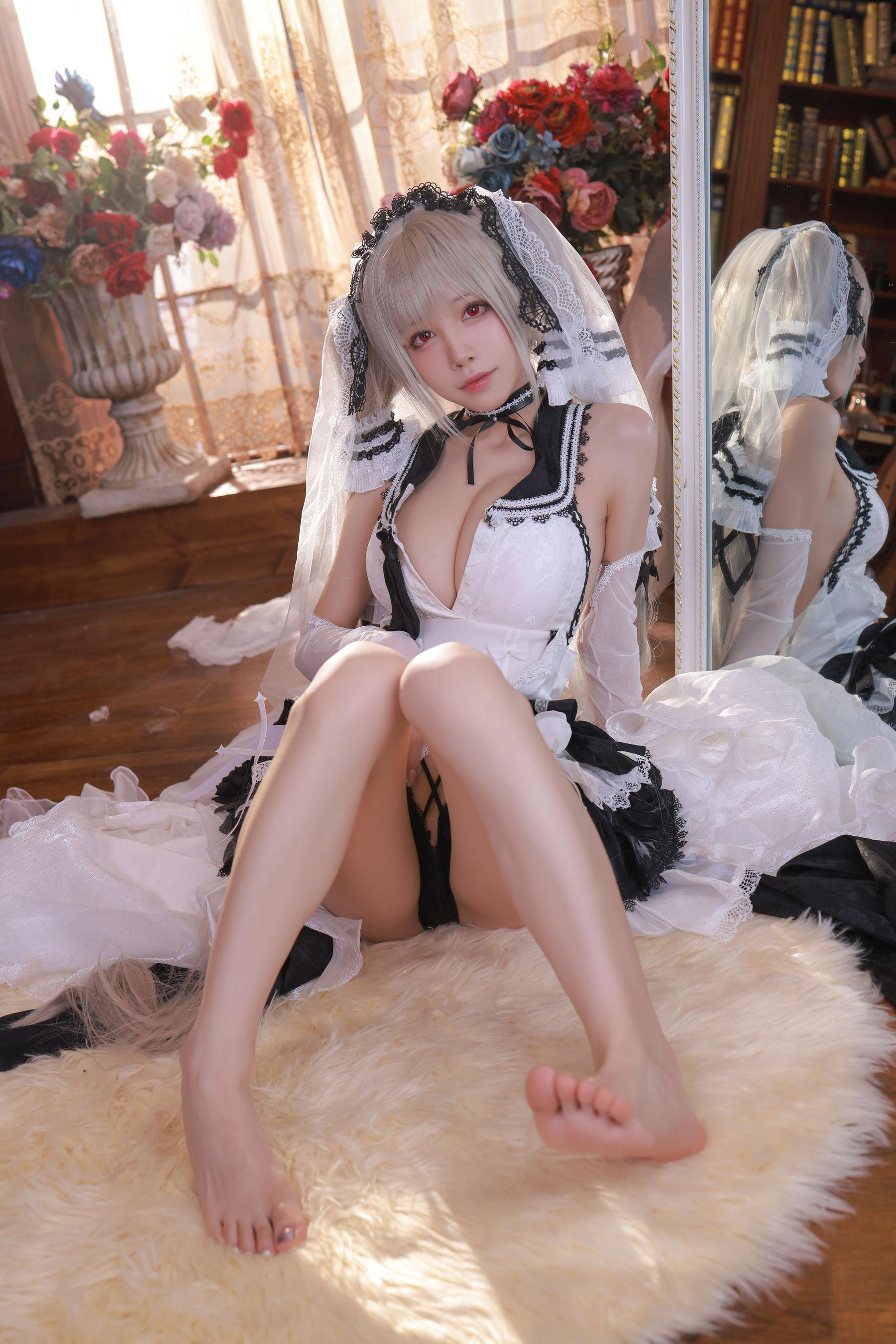 [网红COSER写真] 水淼aqua – 碧蓝航线 可畏 婚纱(5)