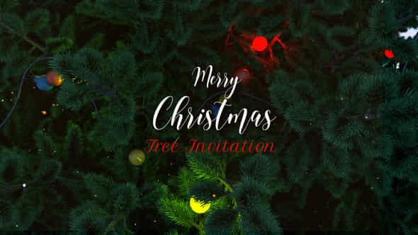 Christmas Tree Invitation - VideoHive 55620341
