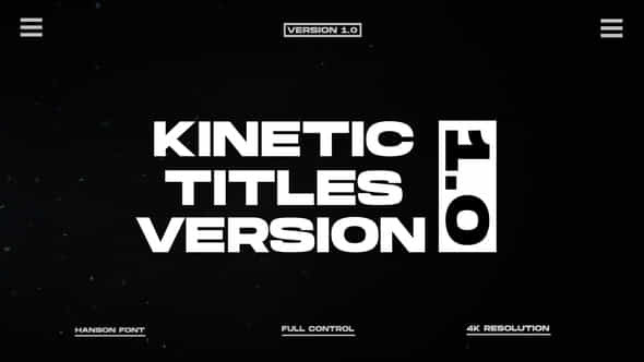 Kinetic Titles 20 After Effects - VideoHive 49176917