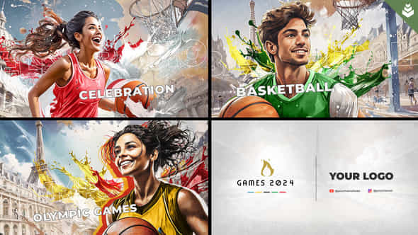 Games 2024 Basketball - VideoHive 51976150