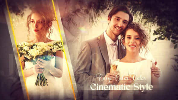 Cinematic Wedding Slideshow Beautiful Love Story - VideoHive 48677879