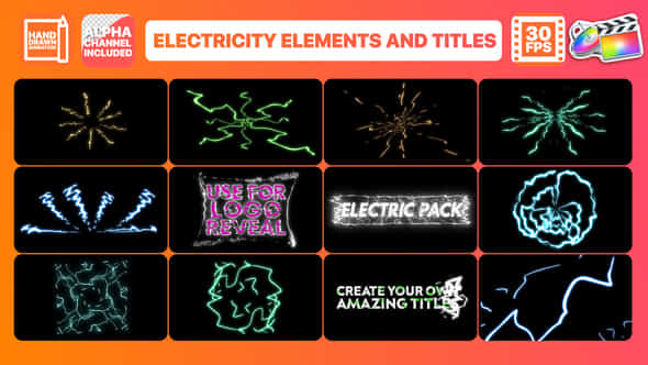 Electricity Elements - VideoHive 30387986
