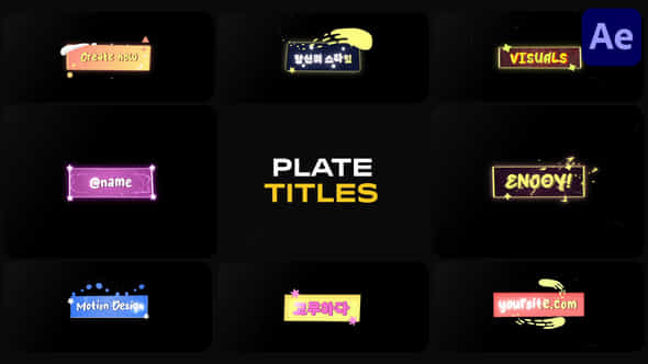 Plate Lower Thirds For After Effects - VideoHive 53600870