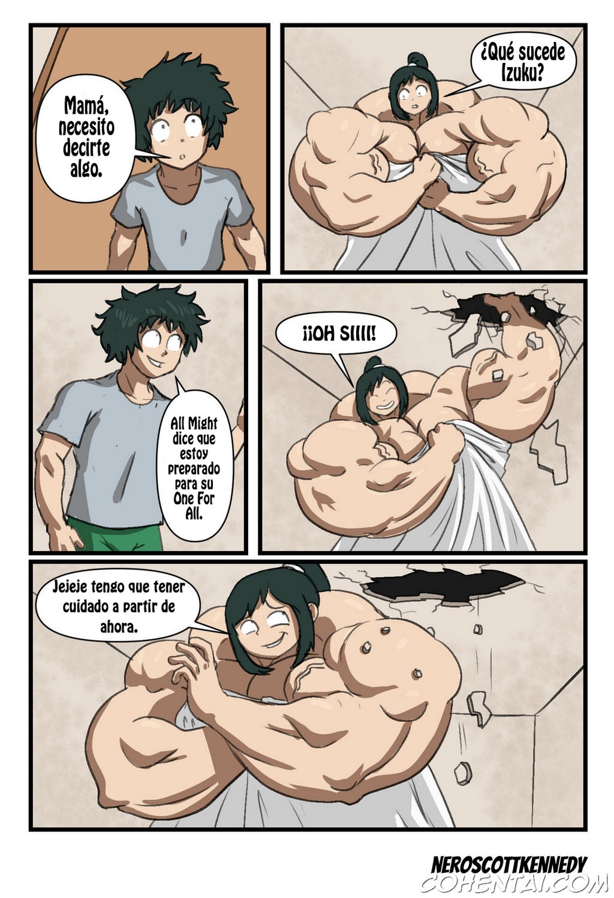 Strong mom (Boku no Hero Academia) xxx comics manga porno doujin hentai español sexo 