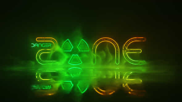 Grunge Neon Logo - VideoHive 40329568