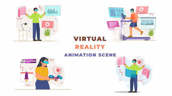 Virtual Reality Animation - VideoHive 42855486