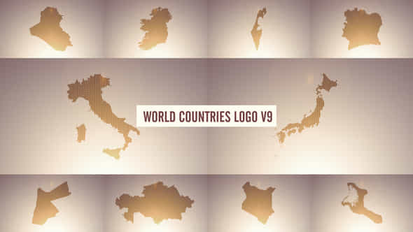 World Countries Logo - VideoHive 38971030