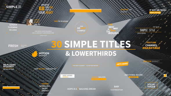 30 Simple Titles - VideoHive 26242905