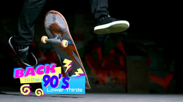 Back To The 90S Lower Thirds - VideoHive 53353470