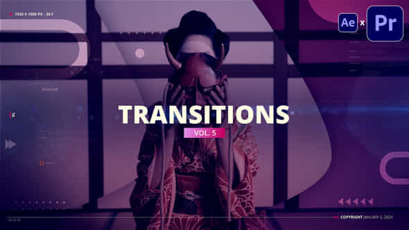 New Transitions Premiere Pro - VideoHive 50804595