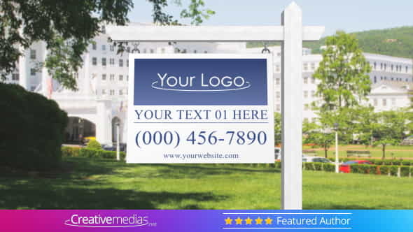 Real Estate Sign Logo - - VideoHive 21470247