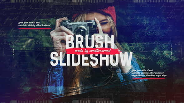 Brush SlideshowMemories Photo AlbumFamily and - VideoHive 20177141