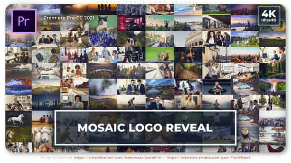 Mosaic Photo Logo Reveal - VideoHive 49838787