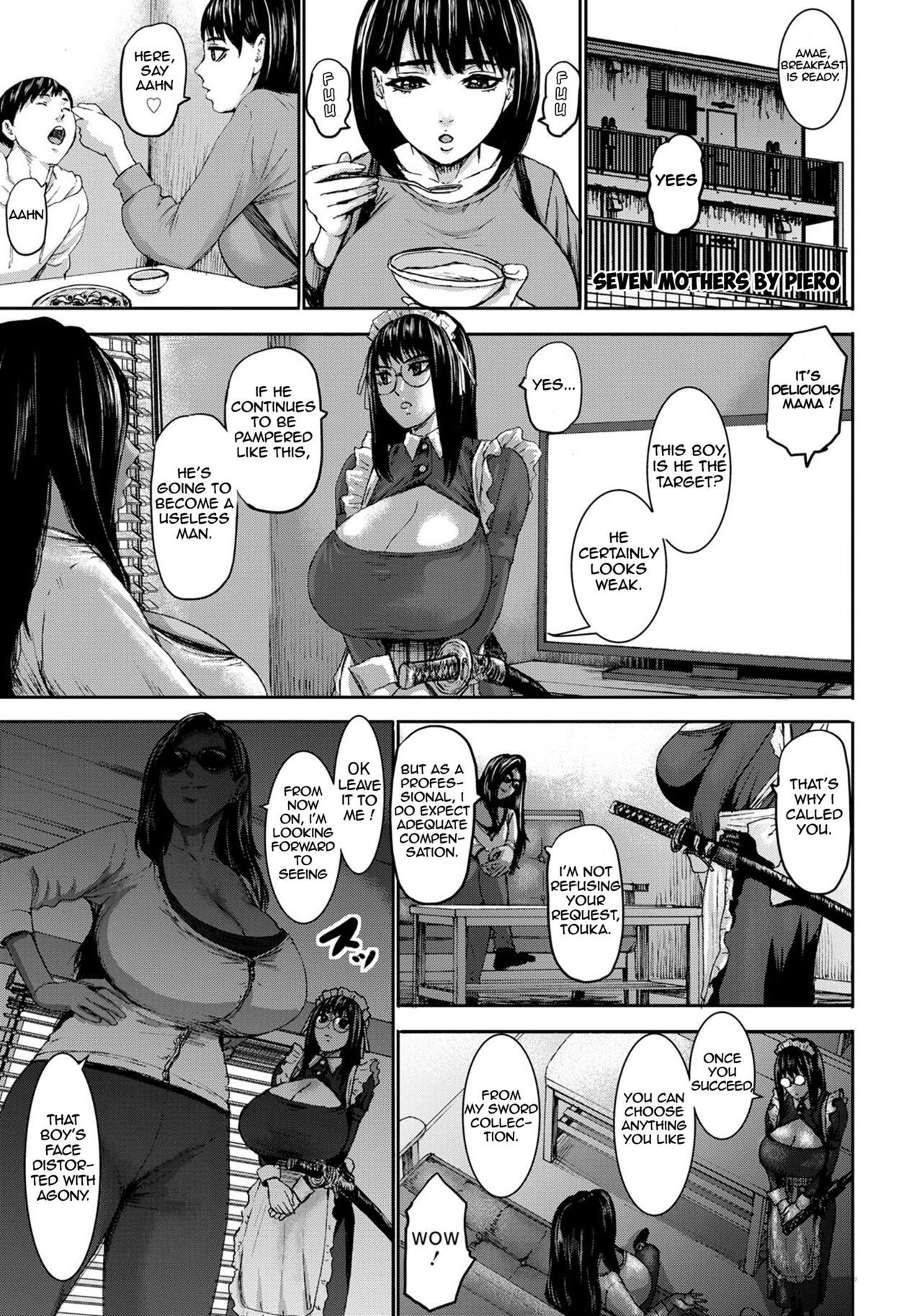 [PIero] Shichinin no Mama  Seven Mothers Ch. 1-8 [English] [Digital]