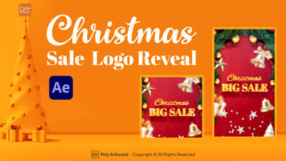 Christmas Sale Logo Reveal For After Effects - VideoHive 49599092