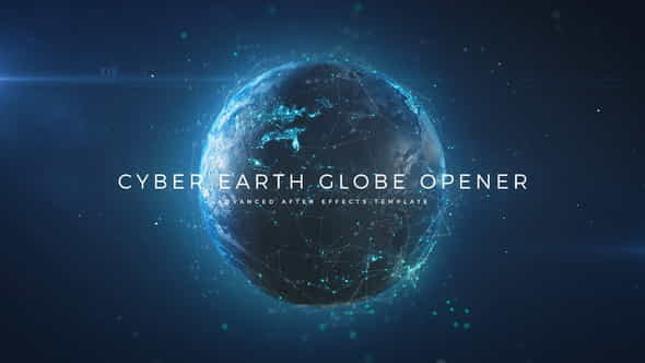 Cyber Earth Globe Opener - VideoHive 29647647